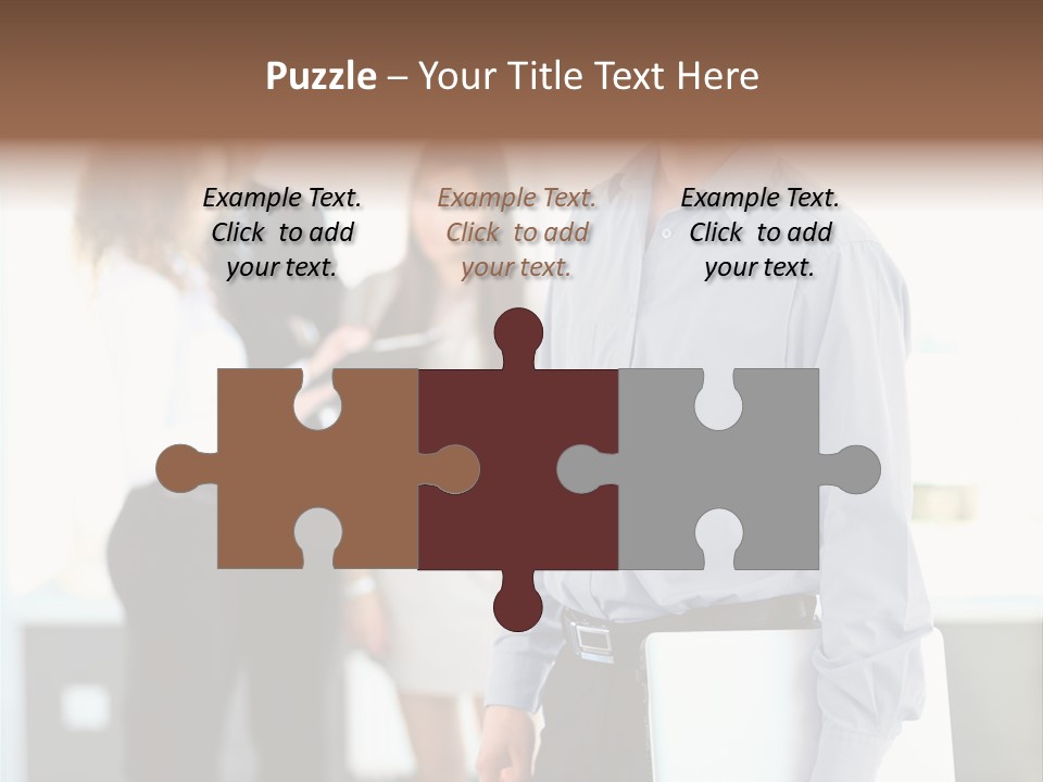 Light Girl Men PowerPoint Template