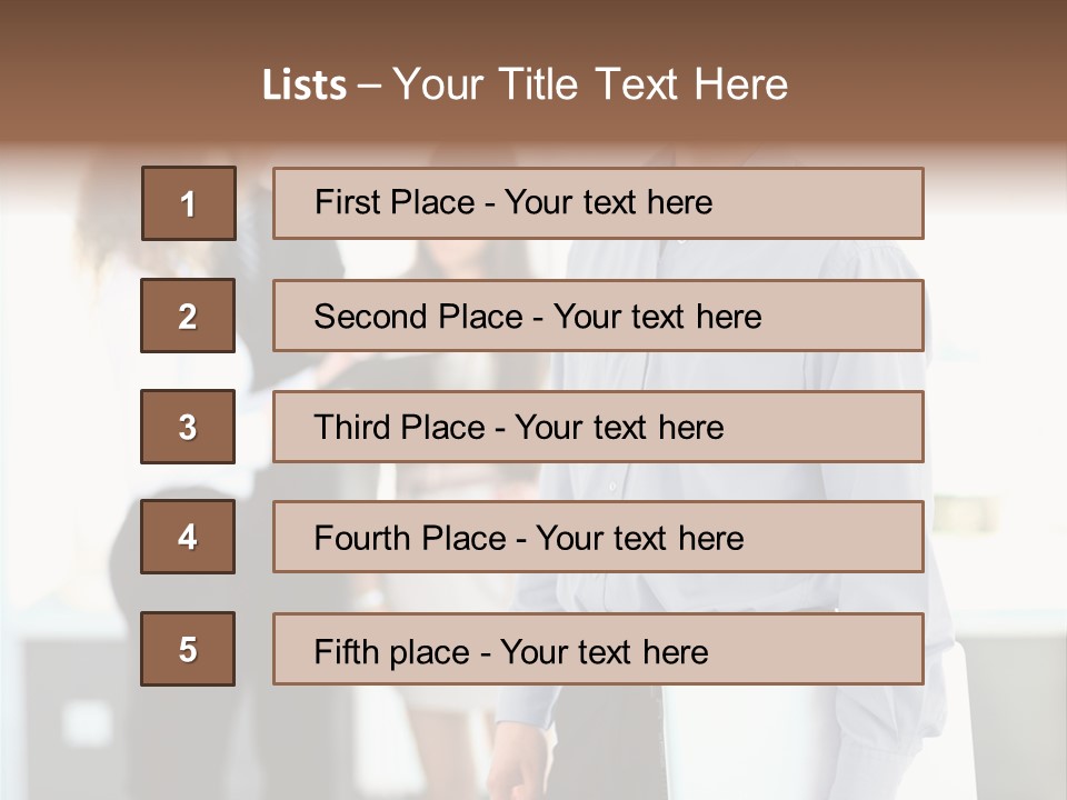 Light Girl Men PowerPoint Template