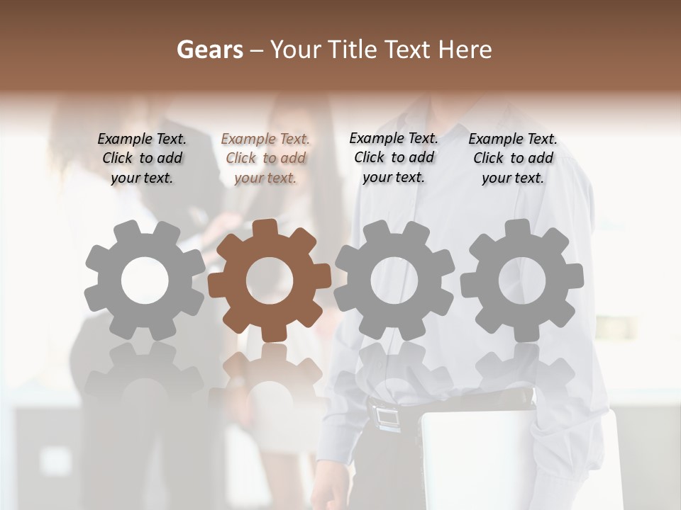 Light Girl Men PowerPoint Template