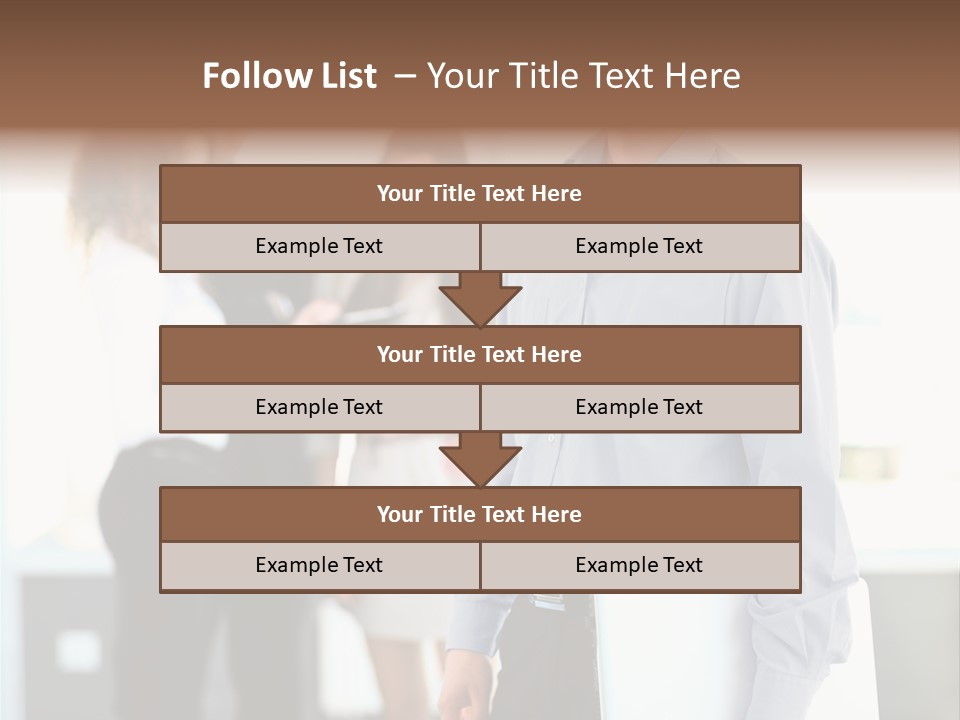 Light Girl Men PowerPoint Template