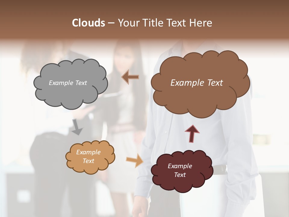 Light Girl Men PowerPoint Template