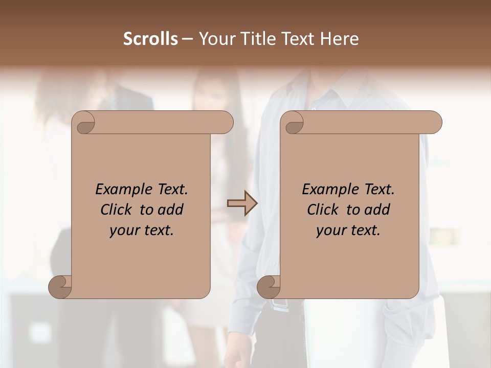 Light Girl Men PowerPoint Template