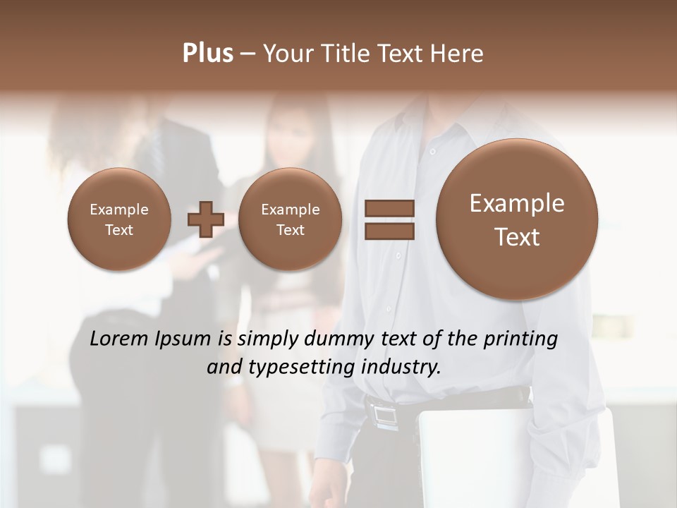 Light Girl Men PowerPoint Template