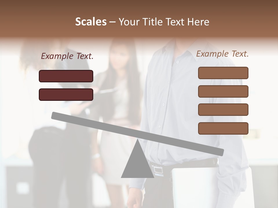 Light Girl Men PowerPoint Template