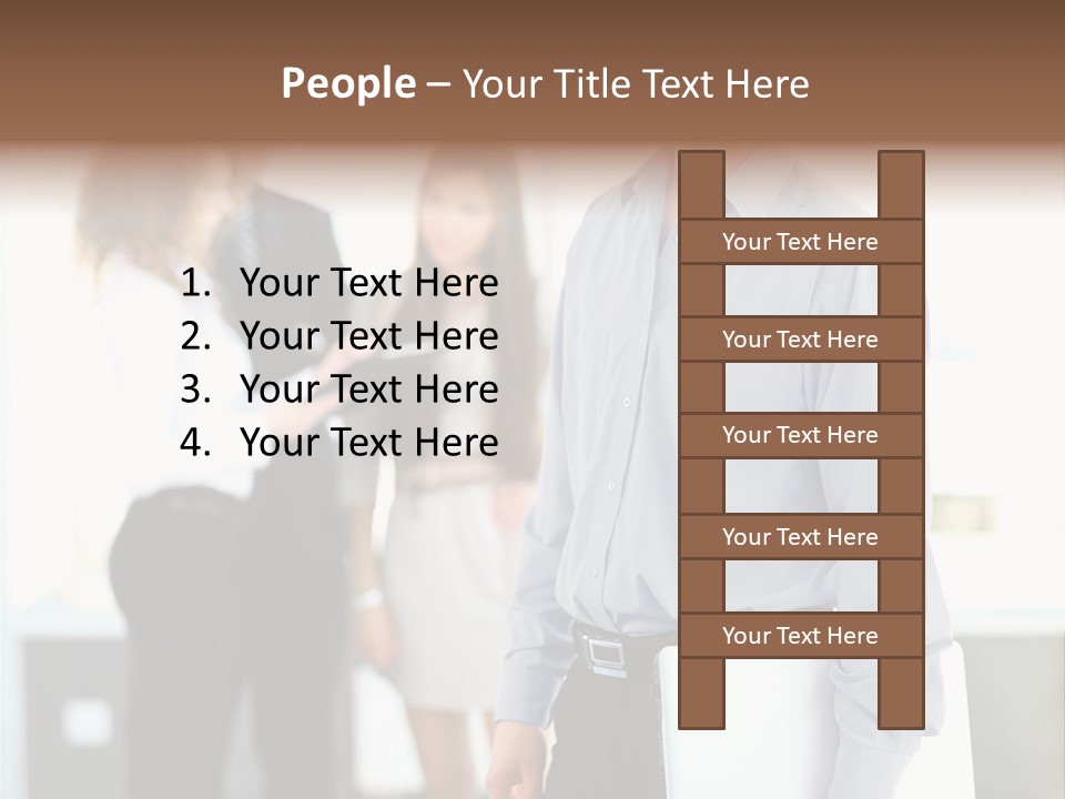 Light Girl Men PowerPoint Template