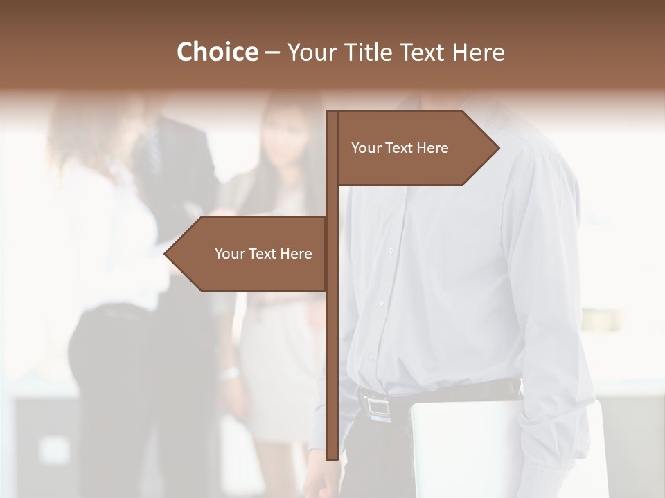 Light Girl Men PowerPoint Template