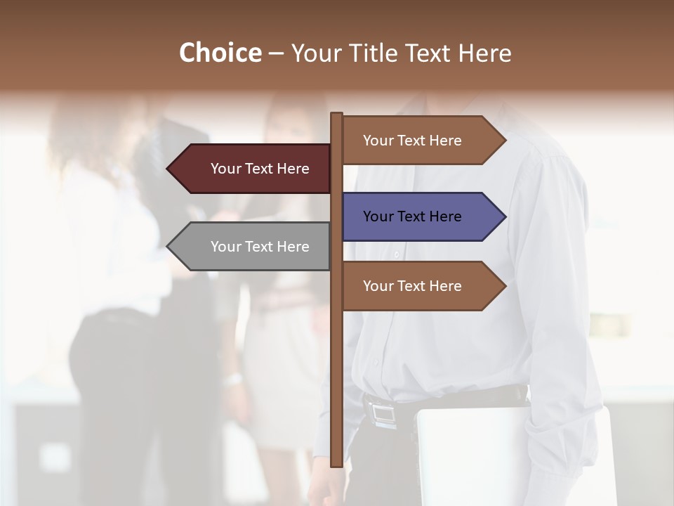 Light Girl Men PowerPoint Template