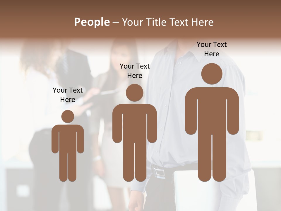 Light Girl Men PowerPoint Template