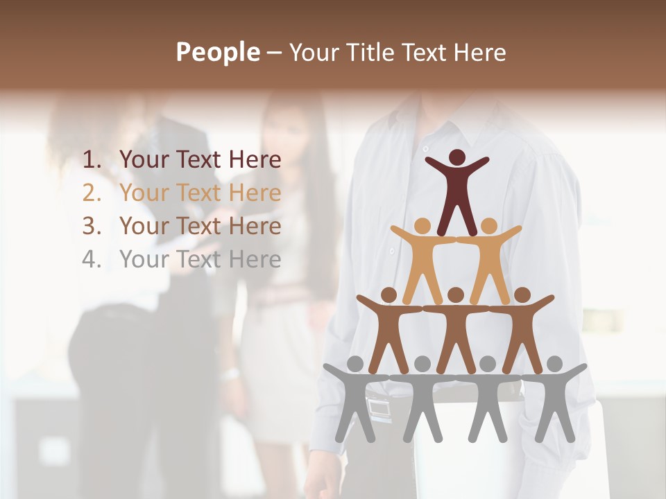 Light Girl Men PowerPoint Template