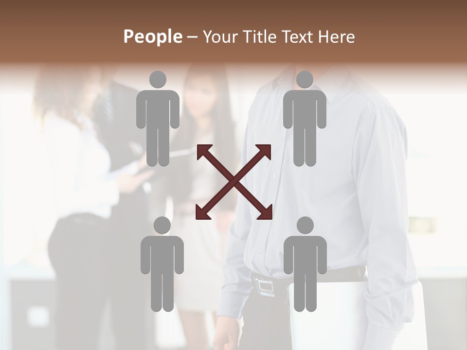 Light Girl Men PowerPoint Template