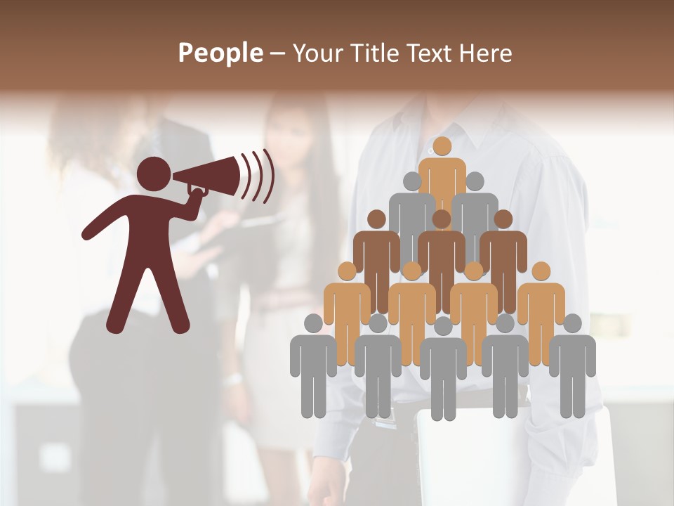 Light Girl Men PowerPoint Template