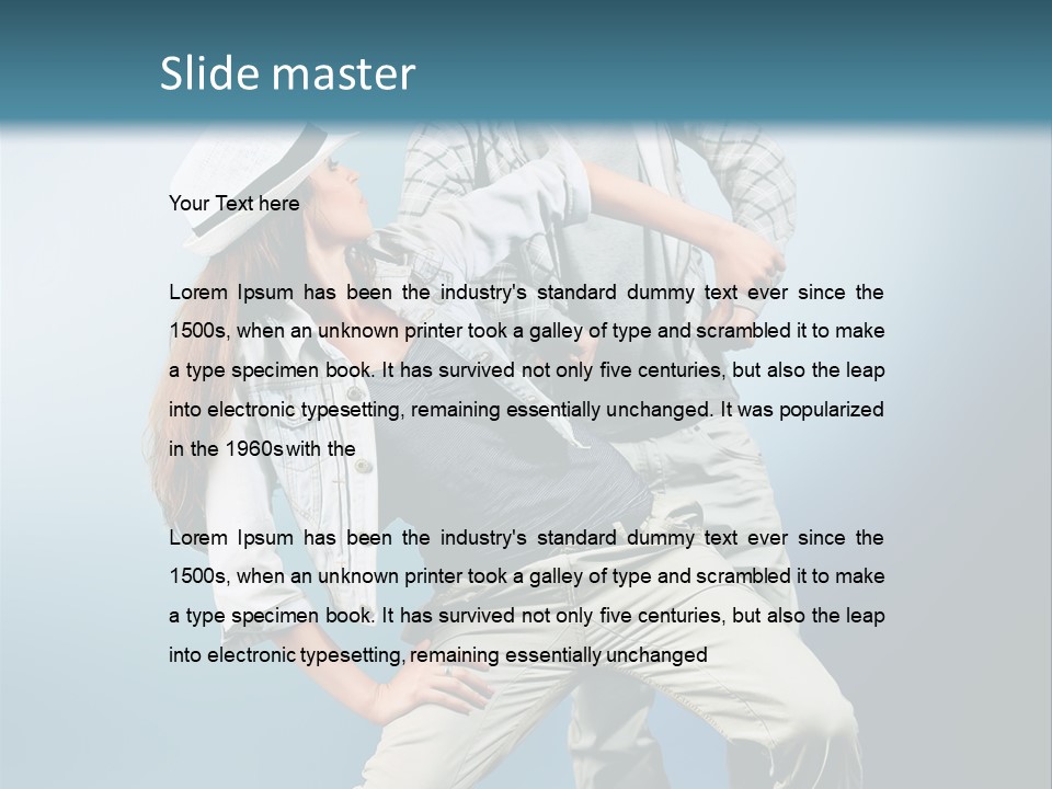 Background Fashion Expression PowerPoint Template