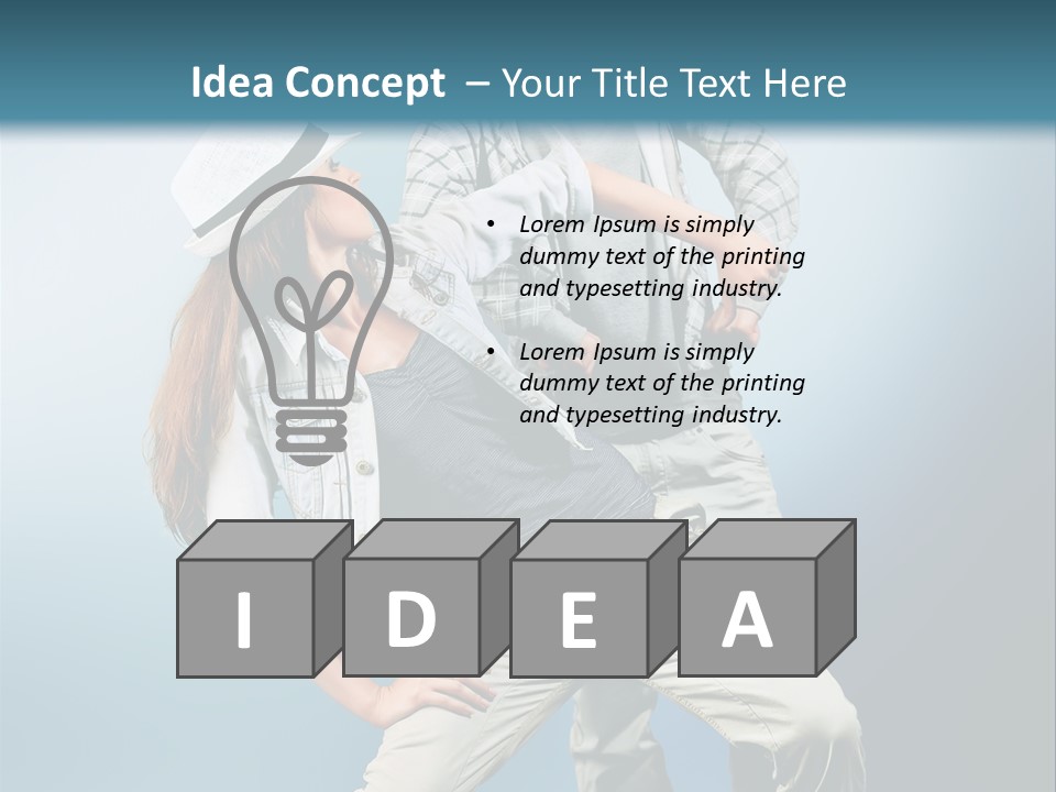 Background Fashion Expression PowerPoint Template