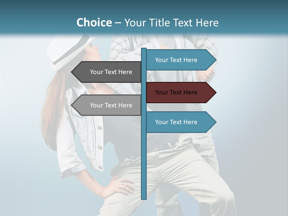 Background Fashion Expression PowerPoint Template