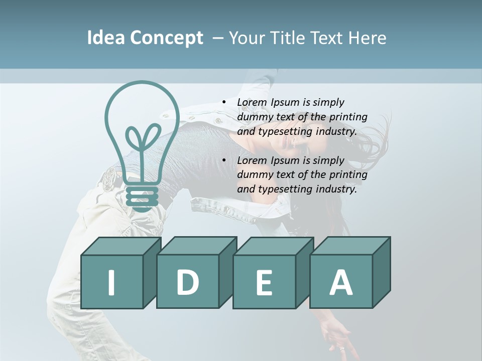 Young Breakdance Fashion PowerPoint Template