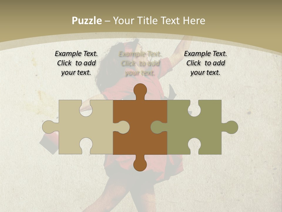 Seductive Late Costume PowerPoint Template