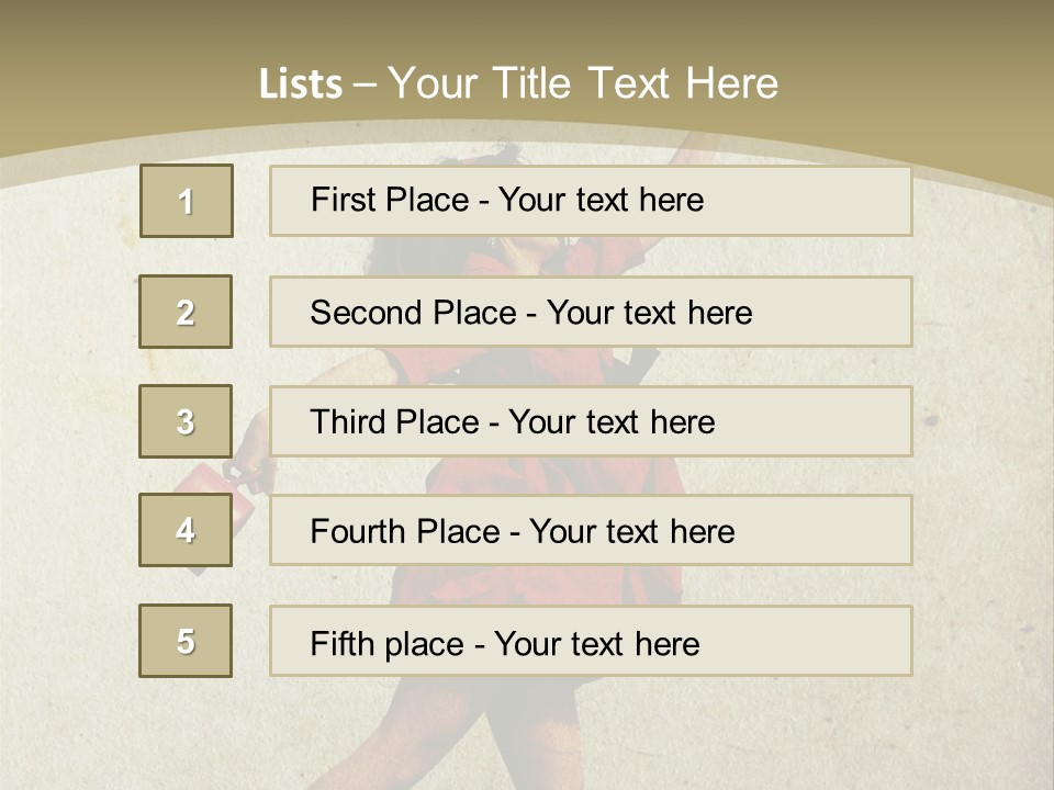Seductive Late Costume PowerPoint Template