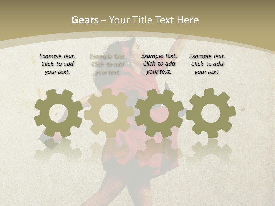 Seductive Late Costume PowerPoint Template