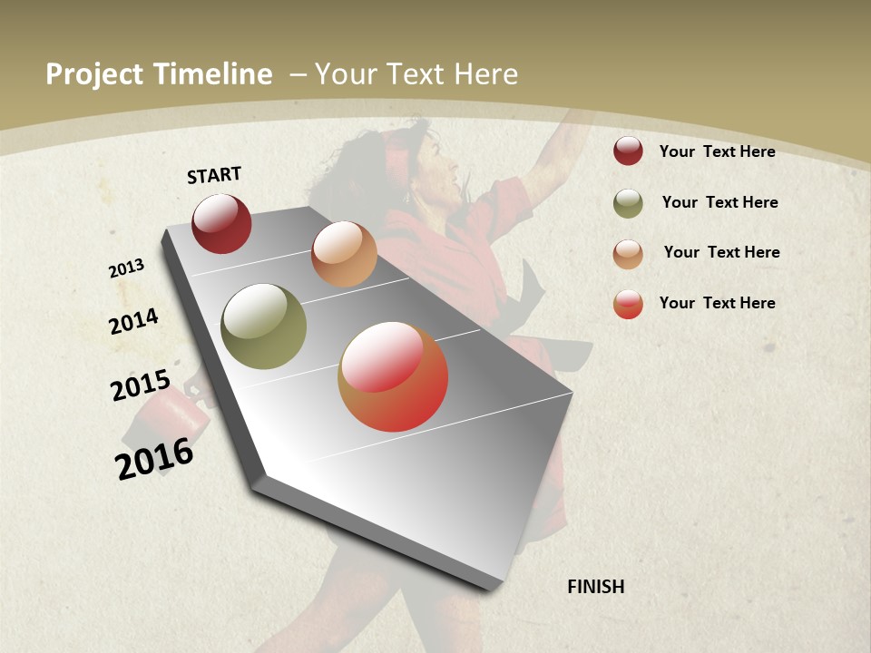 Seductive Late Costume PowerPoint Template