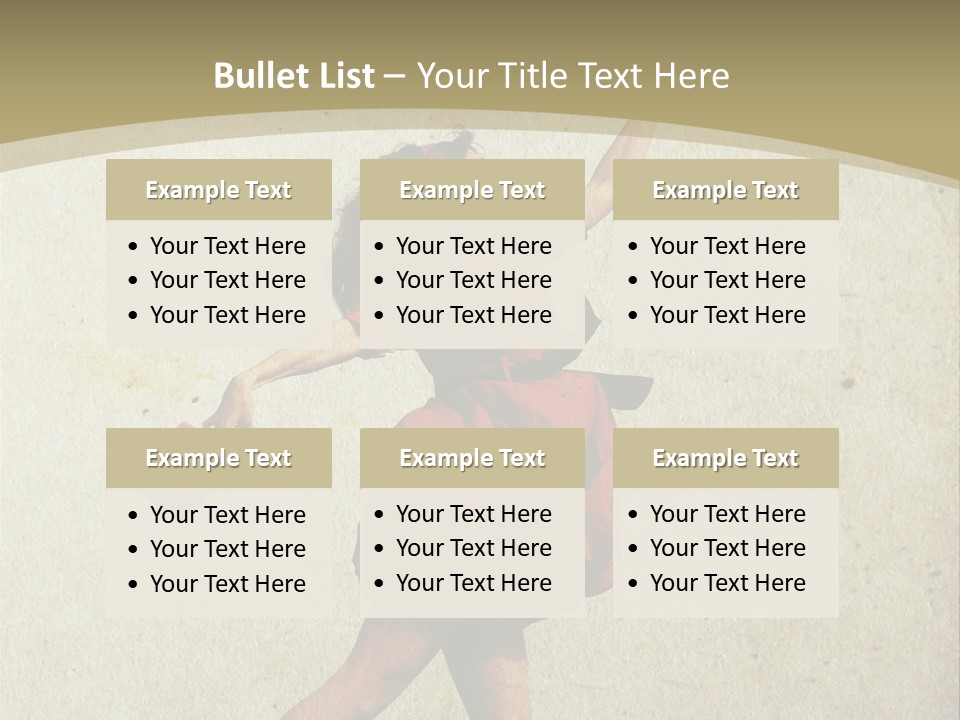 Seductive Late Costume PowerPoint Template