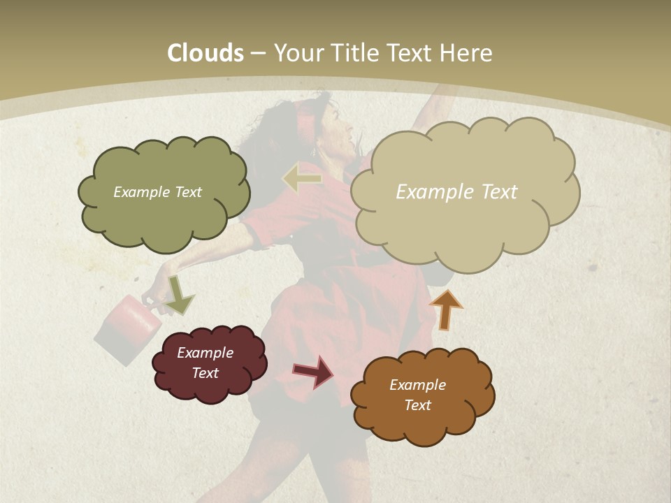 Seductive Late Costume PowerPoint Template