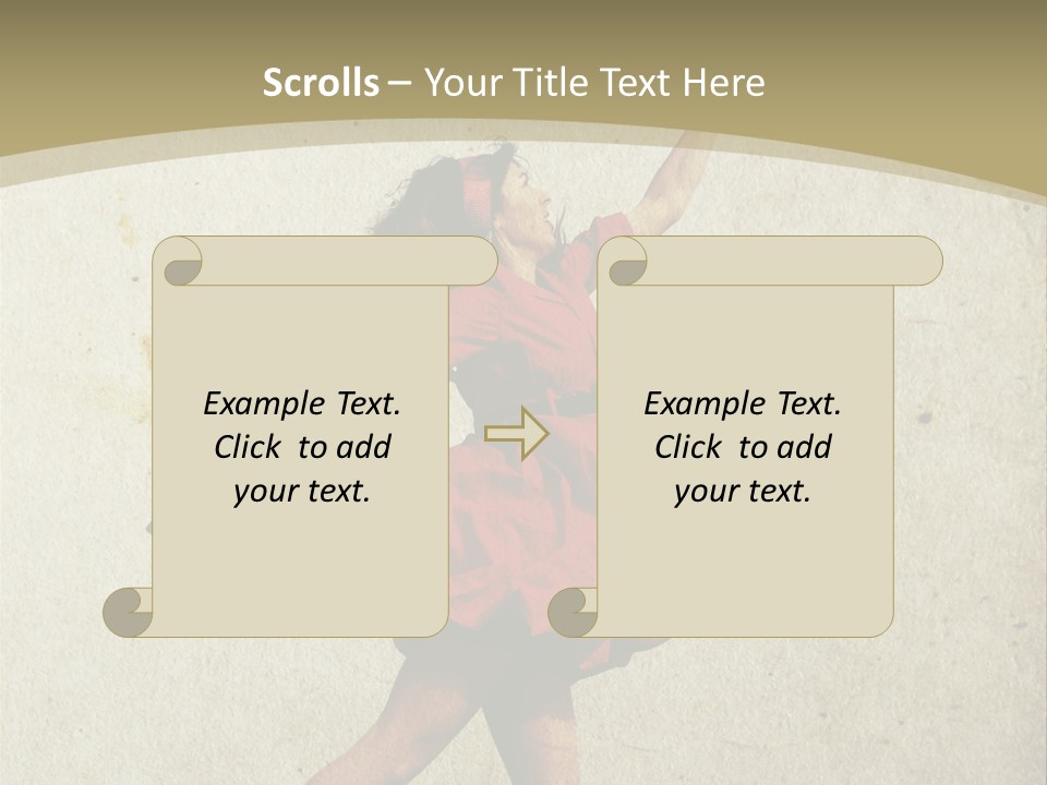 Seductive Late Costume PowerPoint Template