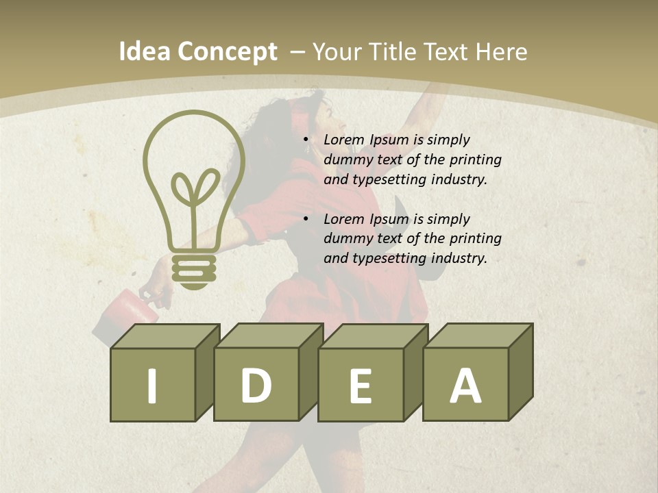 Seductive Late Costume PowerPoint Template