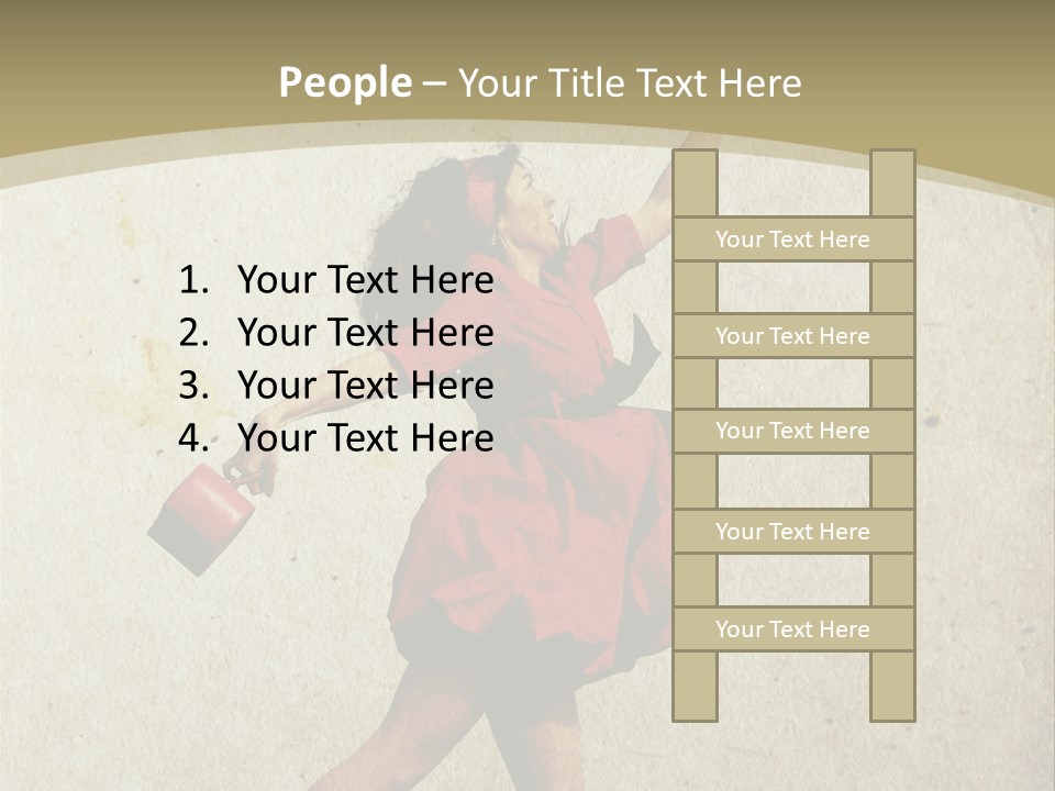 Seductive Late Costume PowerPoint Template