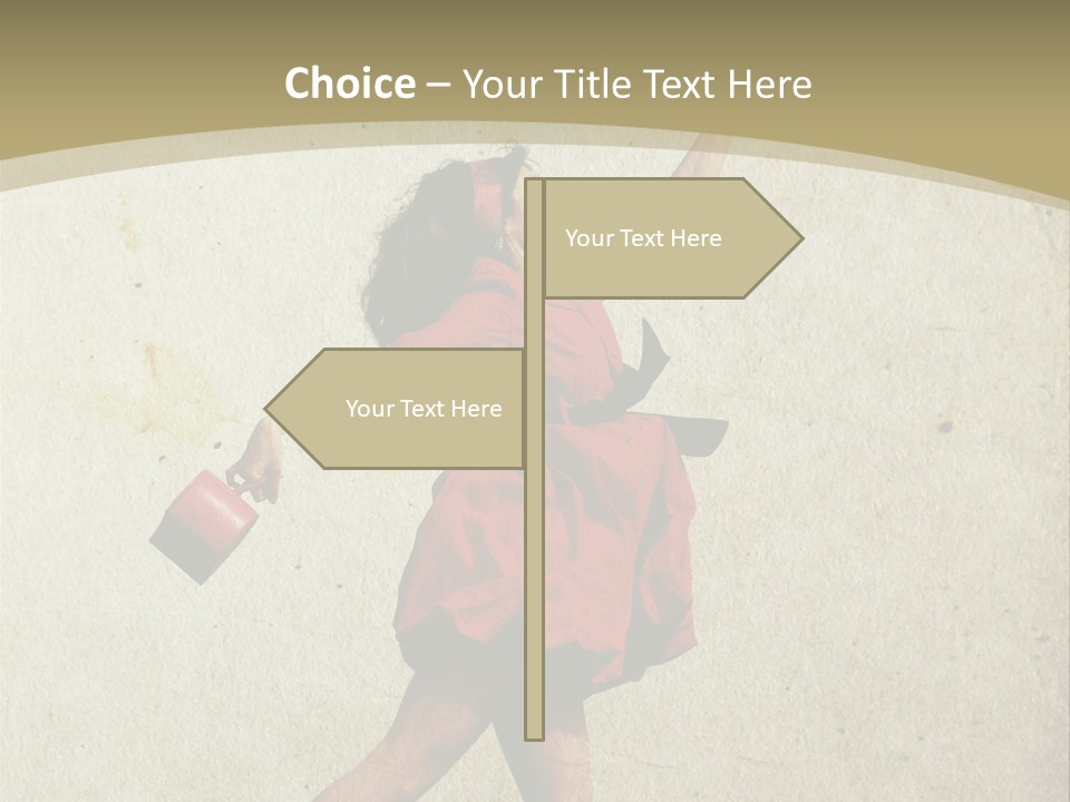 Seductive Late Costume PowerPoint Template