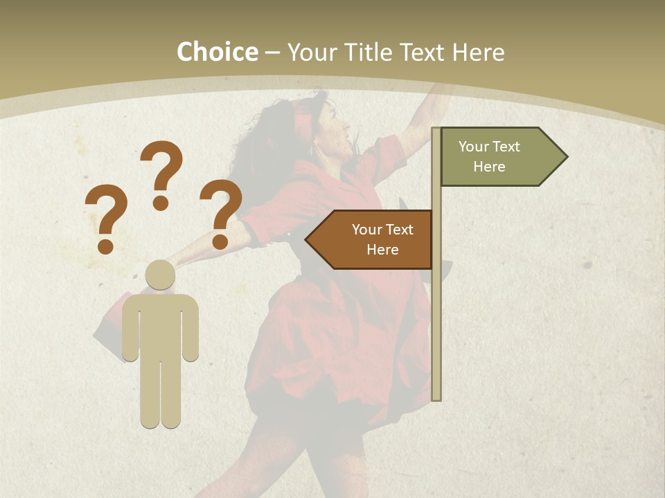Seductive Late Costume PowerPoint Template