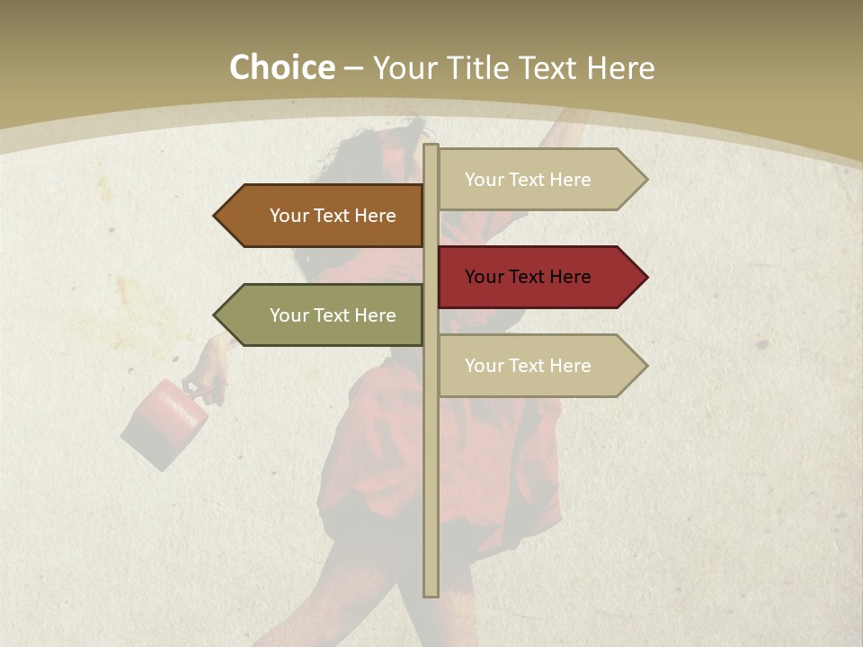 Seductive Late Costume PowerPoint Template