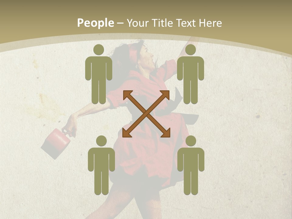 Seductive Late Costume PowerPoint Template