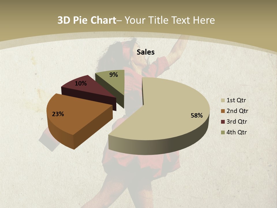 Seductive Late Costume PowerPoint Template