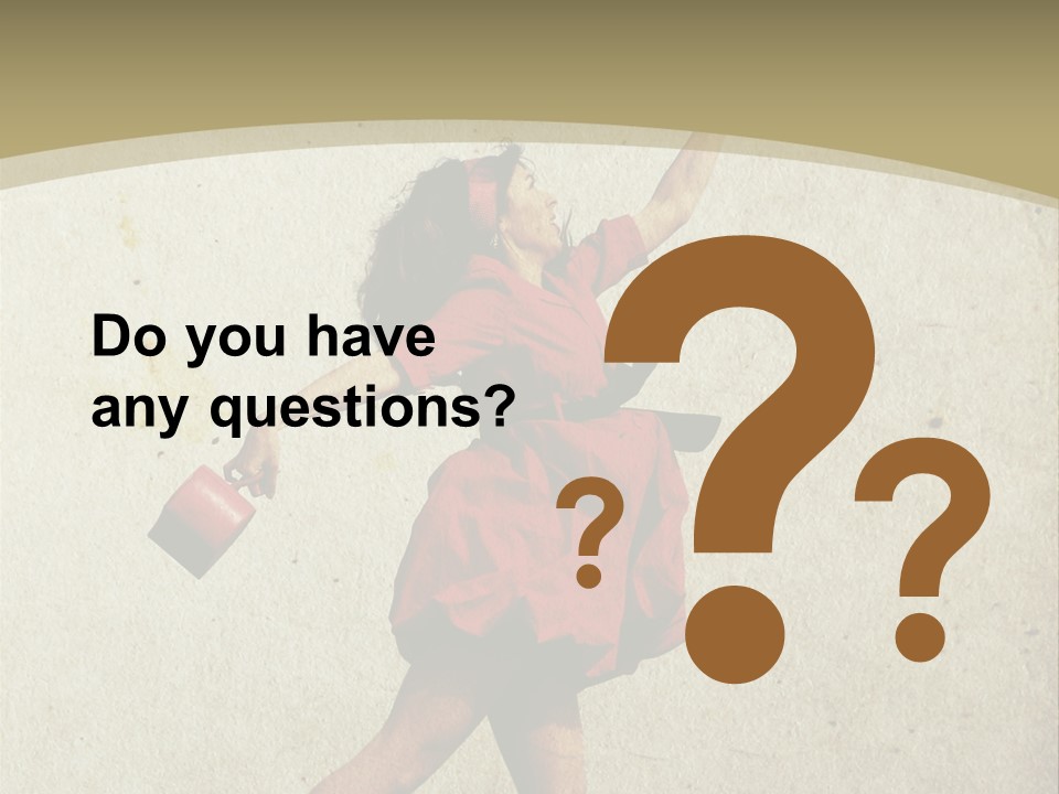 Seductive Late Costume PowerPoint Template