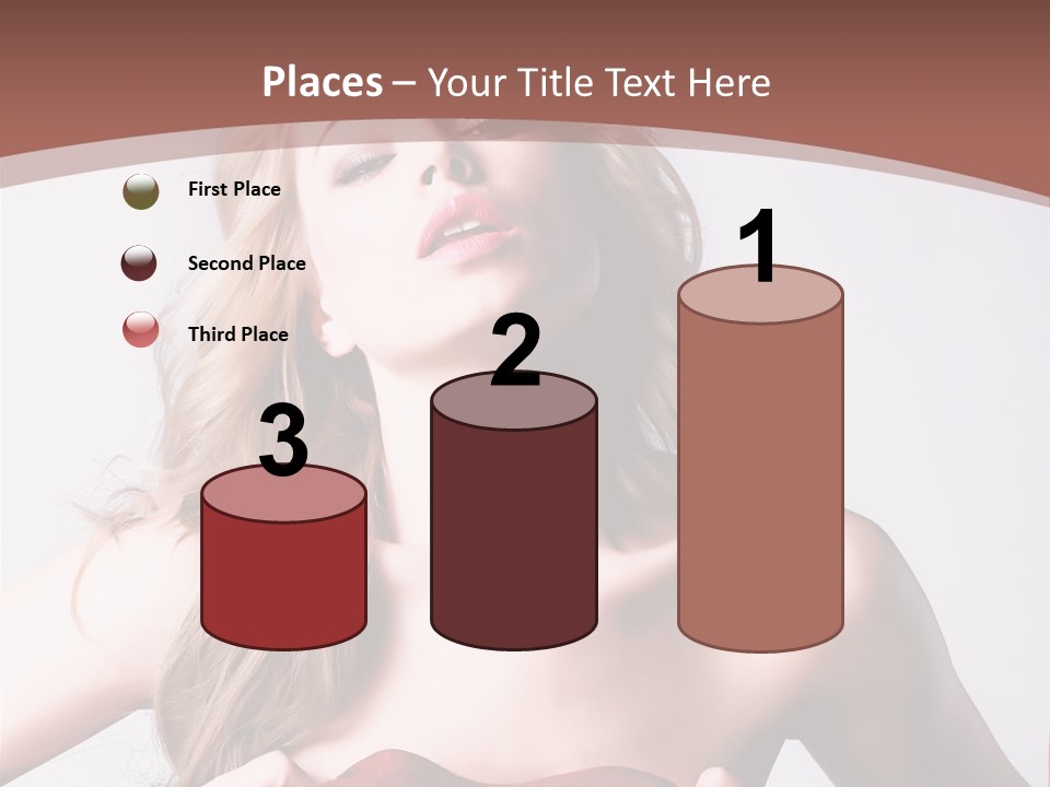 Young Elegant Dress PowerPoint Template