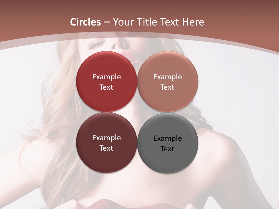 Young Elegant Dress PowerPoint Template