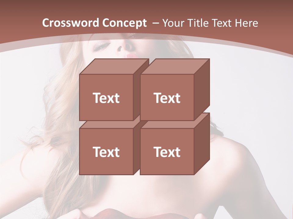 Young Elegant Dress PowerPoint Template