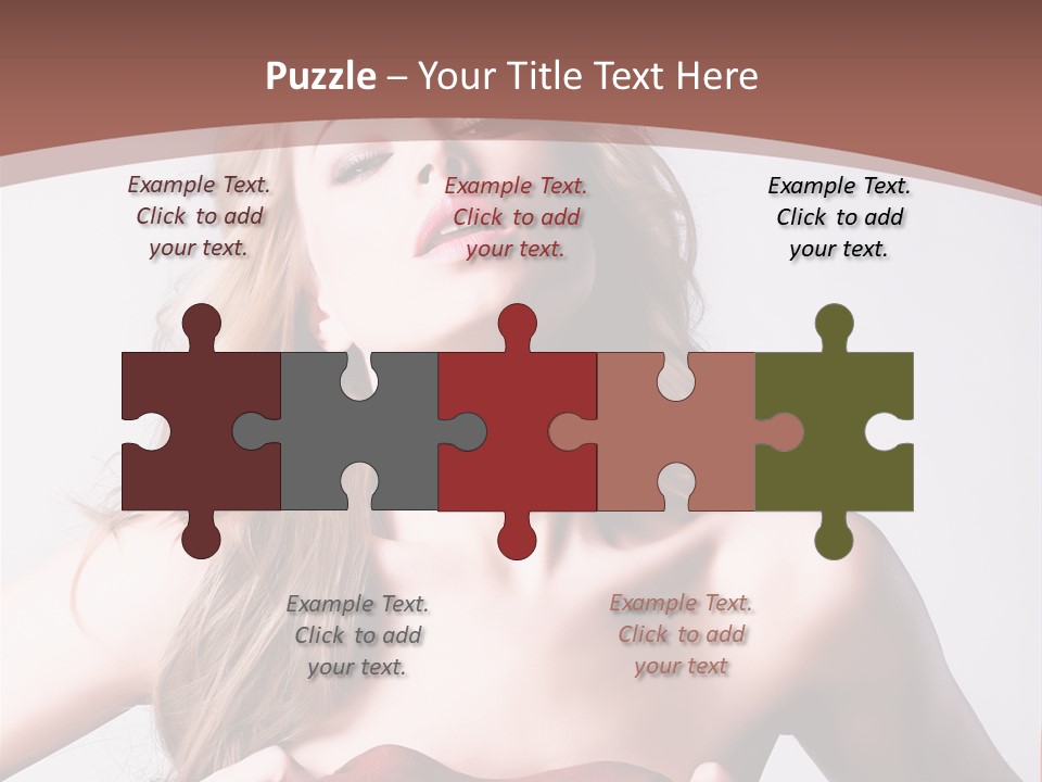 Young Elegant Dress PowerPoint Template