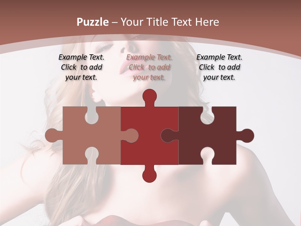 Young Elegant Dress PowerPoint Template