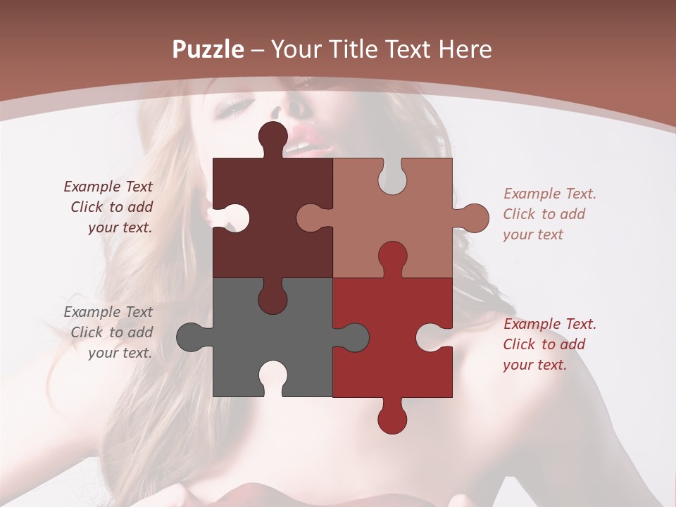 Young Elegant Dress PowerPoint Template