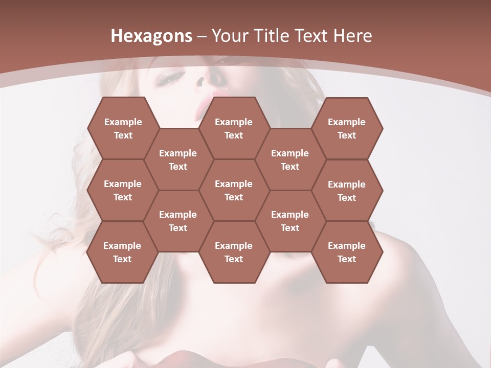 Young Elegant Dress PowerPoint Template