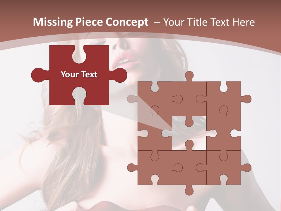 Young Elegant Dress PowerPoint Template