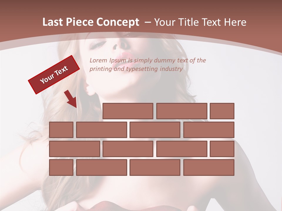 Young Elegant Dress PowerPoint Template