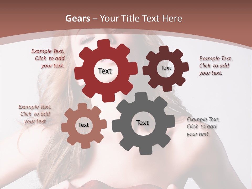 Young Elegant Dress PowerPoint Template