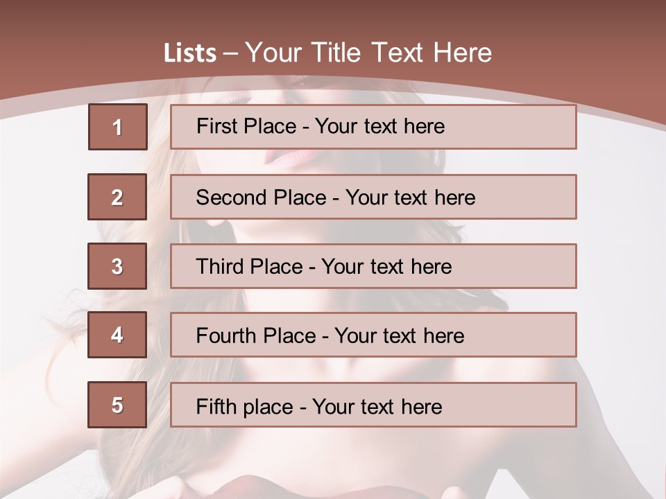 Young Elegant Dress PowerPoint Template