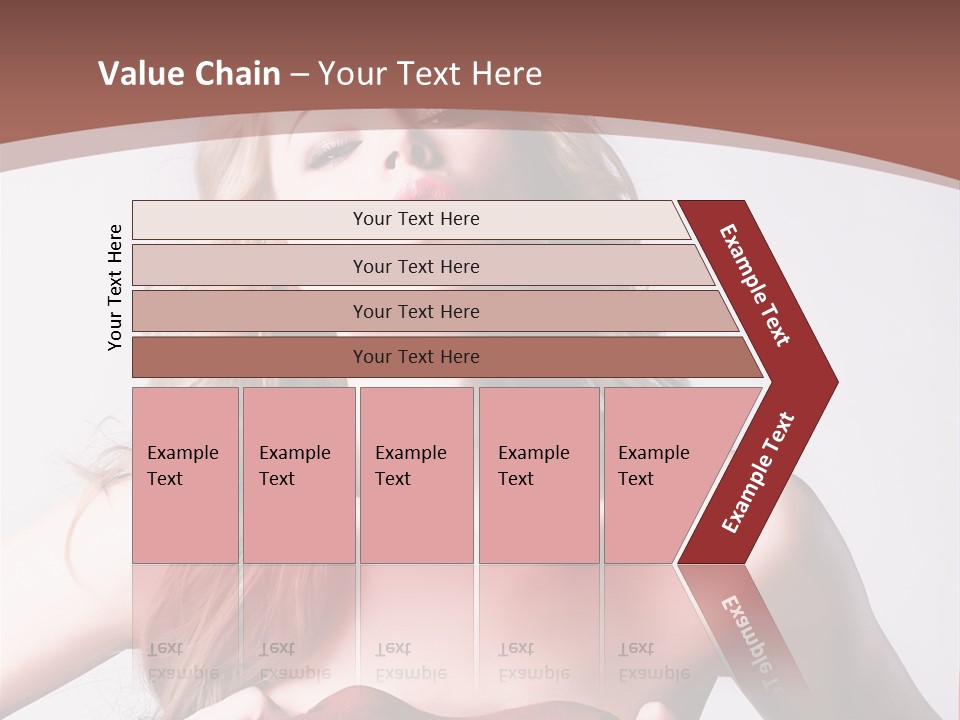 Young Elegant Dress PowerPoint Template