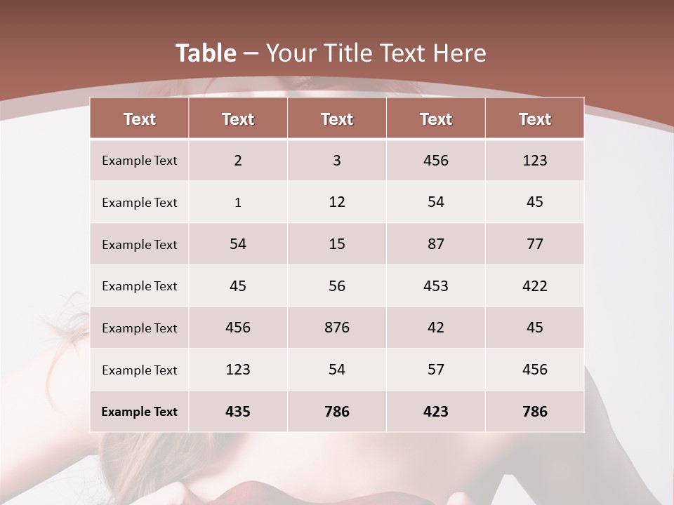 Young Elegant Dress PowerPoint Template