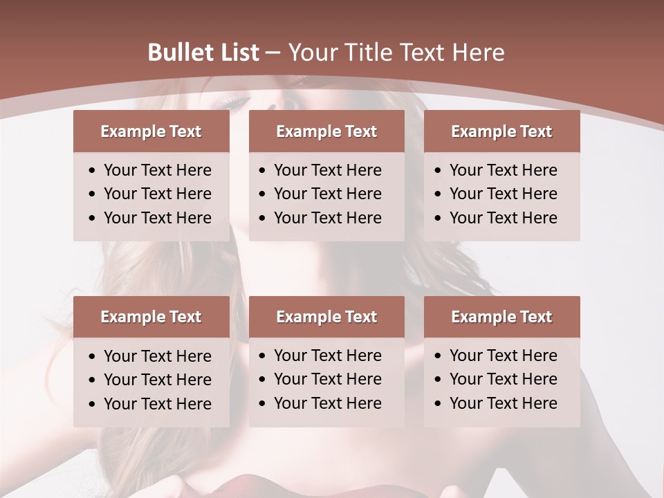 Young Elegant Dress PowerPoint Template