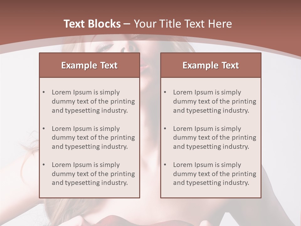 Young Elegant Dress PowerPoint Template