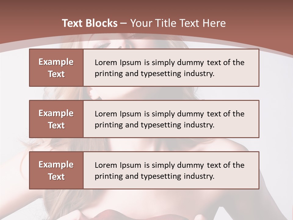 Young Elegant Dress PowerPoint Template